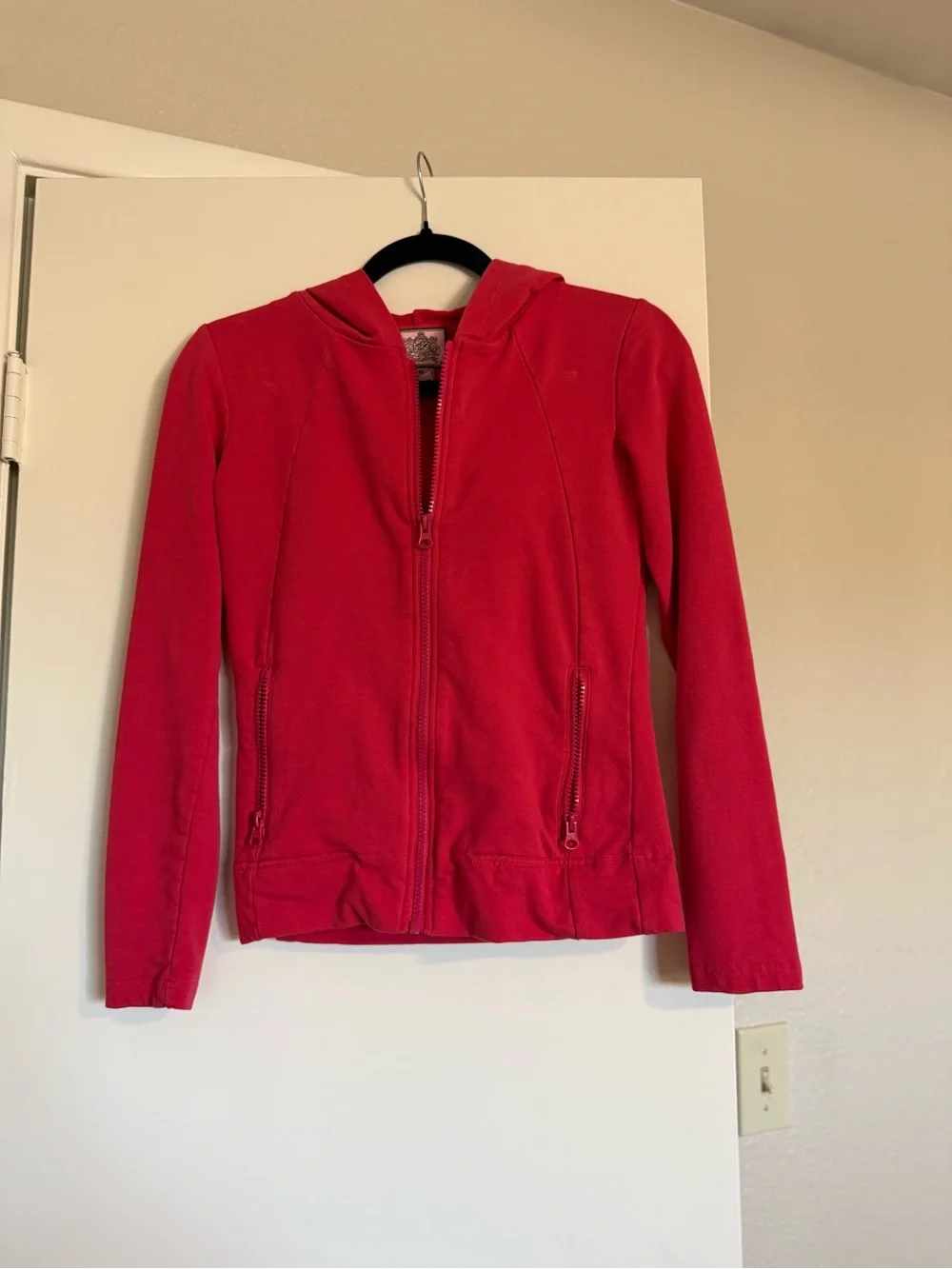 Juicy Couture Red Hoodie and Drawstring Track Pants Set